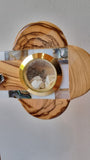 Hand Made Olive Wood & Mother Of Pearl Crucifix From Jerusalem ,The Holy Land