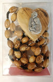 Olive Wood Wall Rosary