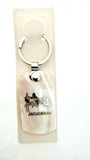 Golden Jerusalem City Mother of Pearl Keyring, Please read description