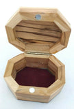 Hand Made Engraved Bethlehem Holy Family Olive Wood Rosary/Jewellery Box