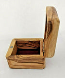 Hand Made Engraved Jerusalem Cross & Christ face Olive Wood Rosary/Jewellery Box