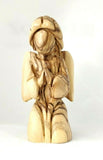 Hand Made Olive Wood Small Praying Angel Statue, Made in Bethlehem,The Holy Land