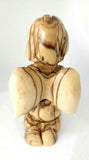 Hand Made Olive Wood Small Praying Angel Statue, Made in Bethlehem,The Holy Land