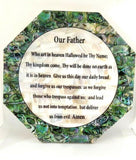 Hand Made Mother Of Pearl The Lord's Prayer ( Our Father ) Wall Plaque