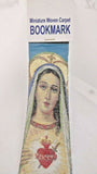 Beautifully made Immaculate Heart of Mary, Miniature Woven Carpet Bookmark , Prayer bookmark