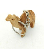 Hand Carved Olive Wood Camel Key ring, Made in Bethlehem, The Holy Land