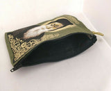 Saint Charbel Tapestry Rosary / Bible or Church Bag or Purse / with zip & Handle