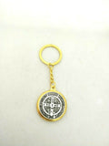St Benedict Medal Golden Keyring, Plenty details in description, Please read.