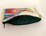 Sacred Heart Of Jesus Tapestry Rosary / Bible or Church Bag or Purse / with zip