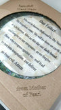 Hand Made Mother Of Pearl The Lord's Prayer ( Our Father ) Wall Plaque