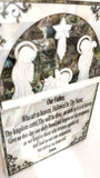Beautifully Crafted Mother Of Pearl Lord's Prayer with Bethlehem Nativity Crib