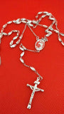 Stunning Silver Full Rosary Beads with Icon. Please Read Description