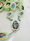 Large Luminous Glow in the dark wall Saints Rosary 1.3m 51", info in description