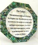 Hand Made Mother Of Pearl The Lord's Prayer ( Our Father ) Wall Plaque