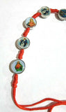 Catholic Handcrafted Adjustable Red Rope Hand Bracelet From Jerusalem, Holy Land