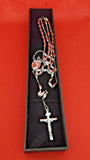 Stunning Silver Full Rosary Beads with Icon. Please Read Description