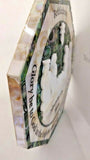 Hand Crafted Mother Of Pearl Bethlehem Christmas Crib / Nativity Wall Plaque / Glory be to God Prayer