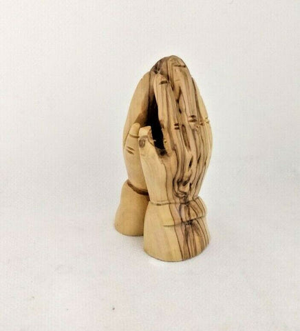 Mini - Baby / Child Hand Carved Olive Wood Praying Hands. Absolutely Beautiful