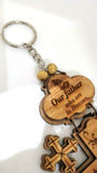The Lord's Prayer Cross ( Our Father Prayer ) Hand made from Olive Wood