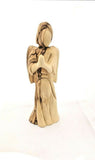 Hand Crafted Olive Wood Praying Angel Statue, Made in Bethlehem, The Holy Land