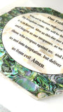 Hand Made Mother Of Pearl The Lord's Prayer ( Our Father ) Wall Plaque