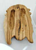 Hand Carved Olive Wood Face Of Christ with Crown of Thorns Wall Hanging