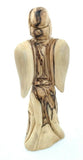 Hand Crafted Olive Wood Praying Angel Statue, Made in Bethlehem, The Holy Land