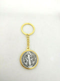 St Benedict Medal Golden Keyring, Plenty details in description, Please read.