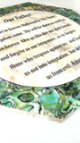 Hand Made Mother Of Pearl The Lord's Prayer ( Our Father ) Wall Plaque