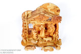 Hand Crafted Individual Olive Wood Faceless Musical Nativity Set / www.tbng.co.uk
