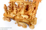 Hand Crafted Individual Olive Wood Faceless Musical Nativity Set / www.tbng.co.uk