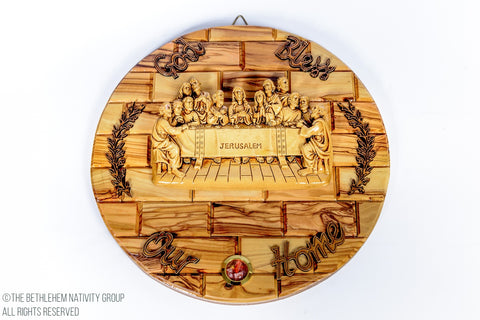 Olive Wood Last Supper Plaque/www.tbng.co.uk