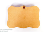 Hand Made Square Olive Wood Wall Plaque With Ceramic Last Supper Clay / Jerusalem