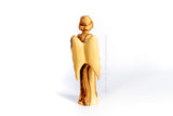 Hand Made Olive Wood angel wings Praying from The Bethlehem Nativity Group . www.tbng.co.uk