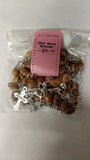 Olive Wood Bracelet Rosary,One Decade / Free Card Booklet