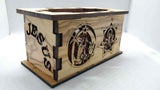 Beautifully Handmade Laser Christian Olive Wood Jesus Candle Holder