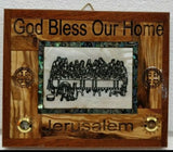 Hand Made Olive Wood&Mother Of Pearl Holy Family plaque From Bethlehem,Holy Land