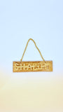 Handmade Olive Wood SHALOM Wall Hanging Plaque