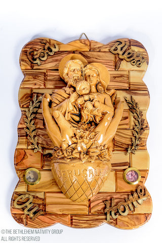 Religious Olive Wood Wall Plaques