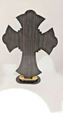 Hand Made Olive Wood & Mother Of Pearl Jerusalem Cross Crucifix From Jerusalem,The Holy Land