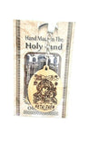 Hand Made Olive Wood Engraved Bethlehem Virgin Mary Keyring, From The Holy Land