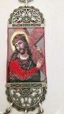 Jesus Carrying The Cross Fabric Cloth Icon Banner Textile Art, Wall / Car Hang