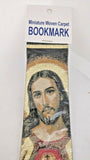 Sacred Heart of Jesus Miniature Woven Carpet Bookmark. Absolutely Beautiful