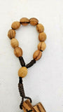 Handcrafted Olive Wood Prayer/Car/Hand Comfort Rosary Beads, Made in Jerusalem