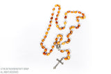 Hand Made Olive Wood Rosary With Jerusalem Earth / www.tbng.co.uk