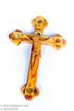 Hand Made Carved Olive Wood Crucifix with Relics / www.tbng.co.uk