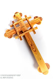 The Bethlehem Nativity Group ( TBNG ) Hand Carved Jerusalem Cross Large Olive Wood Crucifix with Holy Land Relics. www.tbng.co.uk