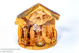 Hand Carved Olive Wood Musical Nativity,Crib /www.tbng.co.uk