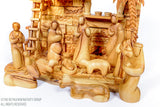Hand Crafted Individual Olive Wood Faceless Musical Nativity Set / www.tbng.co.uk 