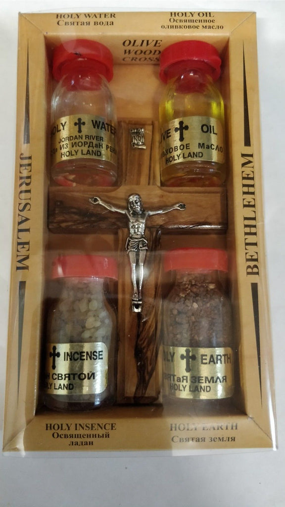 +Blessed Holy Land Set Box with Holy Oil, Holy Soil,Holy Water, Incens ...